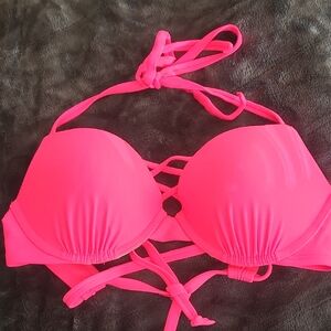 Hollister Bright Pink Bikini Top